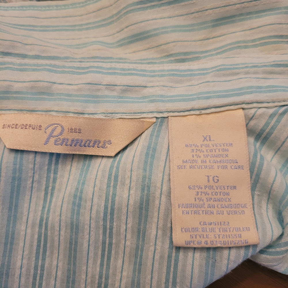 Penmans Women's Striped Button Down Shirt - Picture 5 of 5
